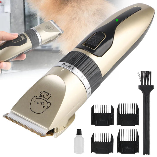 For Rabbit Dog Cat Puppy Grooming Clipper Cutter Haircut Trimmer Shaver Set Pet Hair Clipper Electric Scissors Pet Supplies