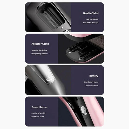 Automatic Split End Hair Trimmer Damaged Hair Cutter No Hurt Hair Repair Frizzy Dry Split Ends Straight Smooth Hair Styling Tool