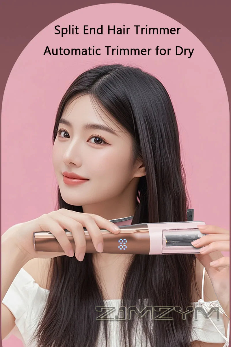 Hair Ends Trimmer Split Remover Dry Damaged Brittle Professional Automatic Trim Split for Women Cordless Hair Cutting Machine