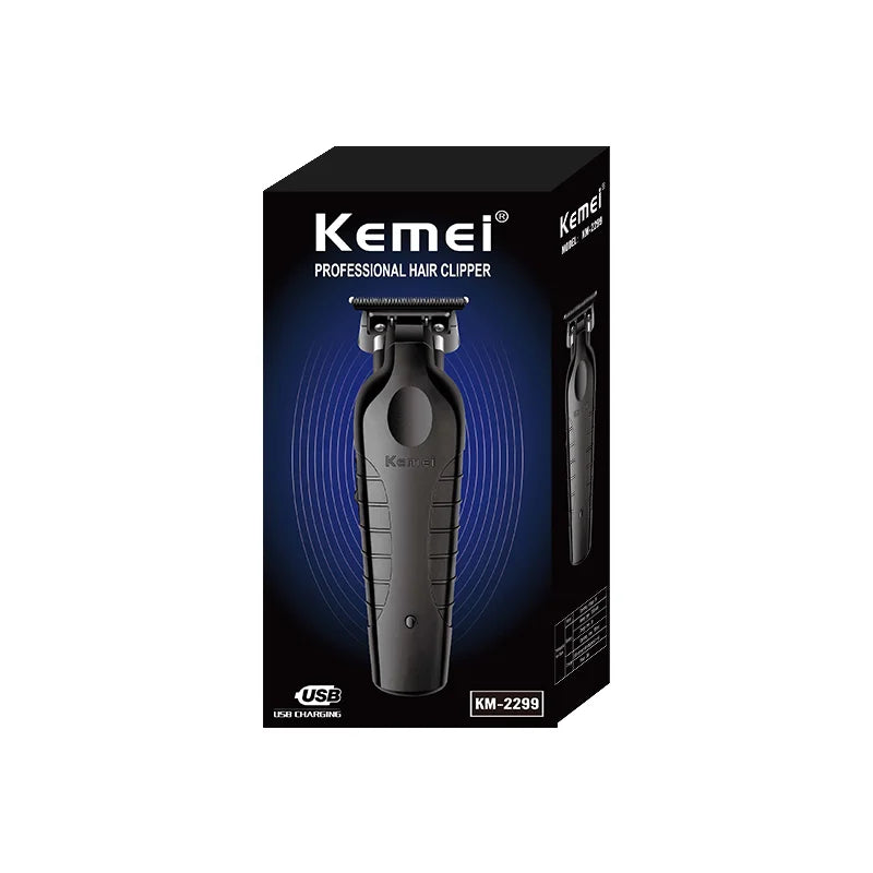 2026 New Year, New Look! Kemei Professional Hair Clipper & Trimmer for Men, T-Blade Zero-Gap Edger, Cordless Slimline Design, Ho