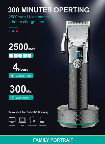 VGR Long Life Hair Trimmer Powerful Power Hair Trimmer Set for Men with Base series hair trimmer