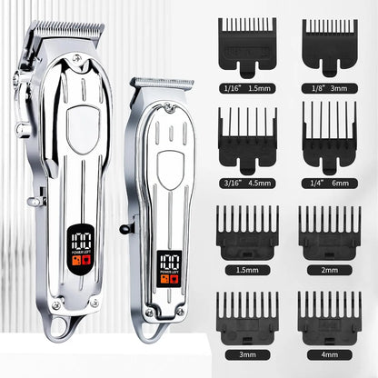 Hair Clipper Beard Trimmer for Men, Professional Electric Hair Clippers Set Cordless Hair Trimmer for Family,Gifts for Men