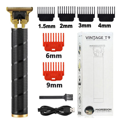 2023 T9 Hair Trimmer Barber Hair Clipper Cordless Hair Cutting Machine Beard Trimmer Shaving Machine Electric Razor Men Shaver