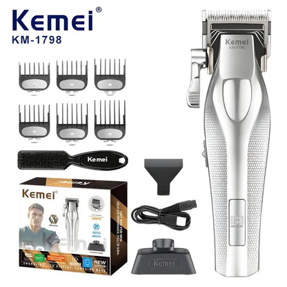 Kemei Hair Trimmer Professional Hair Clipper Electric Haircut Machine Rechargeable Hair Clipper 0 MM Trimmer for Men KM-3023-702