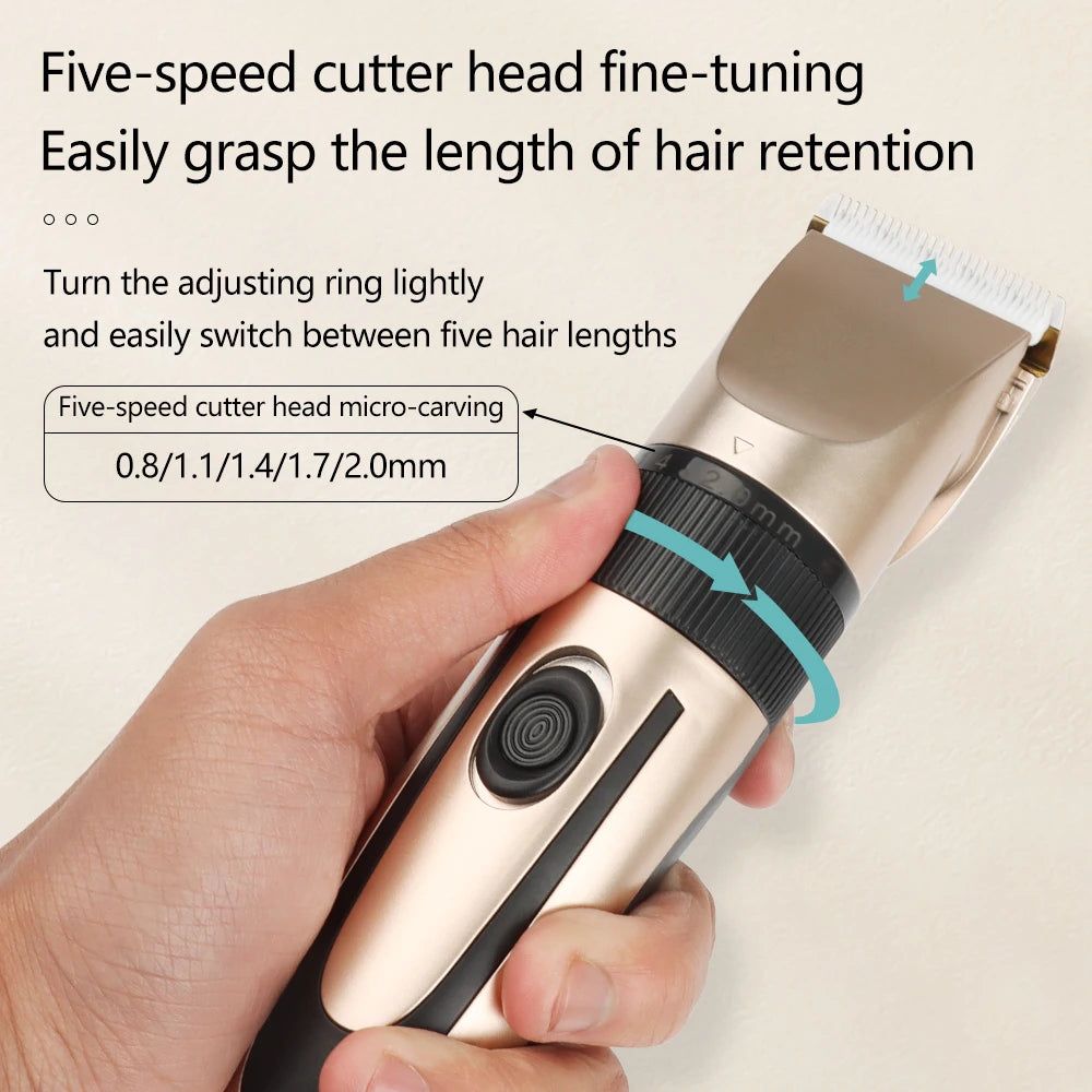 Haircut Barber Professional Trimmer for Men Hair Cutting Machine Cordless Trimmer Electric Hair Clipper Rechargeable Barber