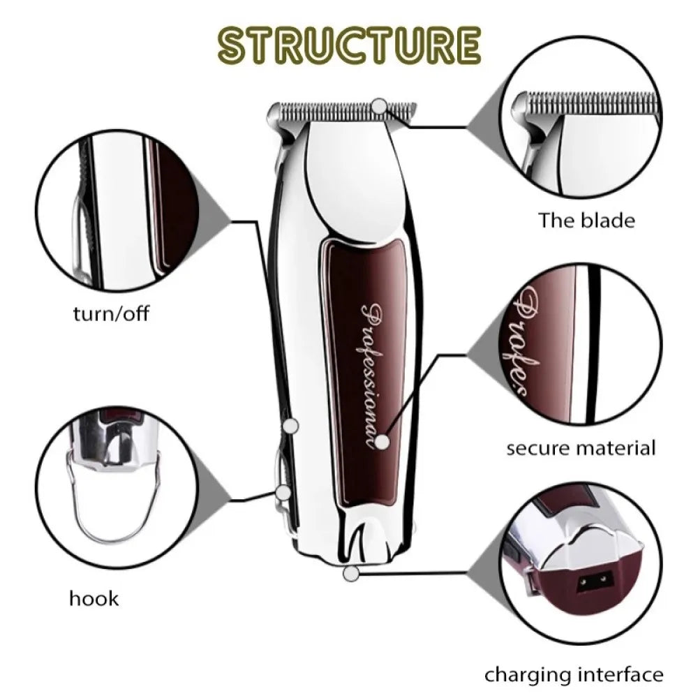 Hair Clipper Hair Trimmer Hair Clipper Professional Barber Trimmer Electric Shaver Hair Cutting Machine Rechargeable Trimmer Men