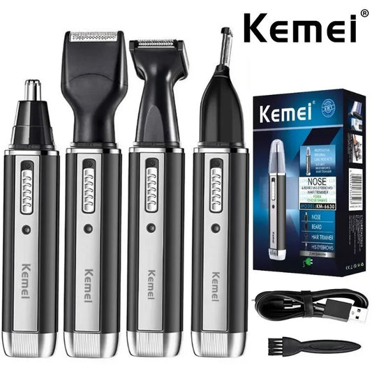 Kemei KM-6630 6631 6632 trimmer for men Nose and ear trimmer Rechargeable Trimmer For Hair Beard Nose And Ear Cleaner Grooming