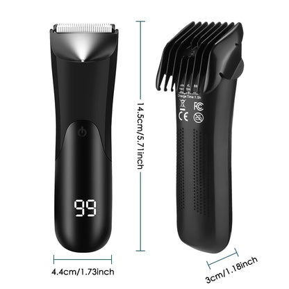 Men's Groin Body Hair Trimmer Electric Shaver For Men Ball Pubic Private Areas Hair Removal Chest Arm Leg Shaving Machine Razor