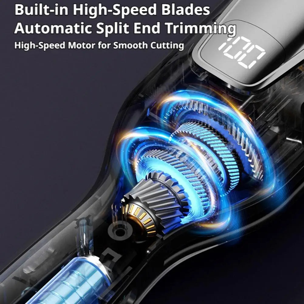 Automatic Split End Hair Trimmer Damaged Hair Cutter No Hurt Hair Repair Frizzy Dry Split Ends Straight Smooth Hair Styling Tool