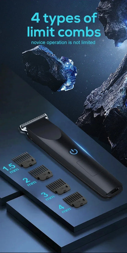 2026New Electric Hair Clipper Hair Trimmer for Men Body Groomer & Pubic Waterproof Hair Trimmer Replaceable Ceramic Blade
